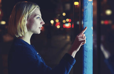 Zinc Oxide PPE Anti-viral Film in use on touch screen